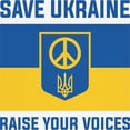 thumbnail image 3 of CafePress - Save Ukraine Raise Your Voices Ringer T - 100% Cotton Ringed T-Shirt, 3 of 4