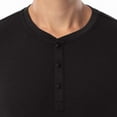 thumbnail image 3 of Fruit of the Loom Men's 360 Stretch Long Sleeve Henley Top and Pant Sleep Pajama Set, 3 of 6