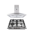 thumbnail image 1 of Combo Asís Supra Parrilla de Empotrar 4 Quemadores en Acero Tech con Campana de Pared CM-60, 1 of 5