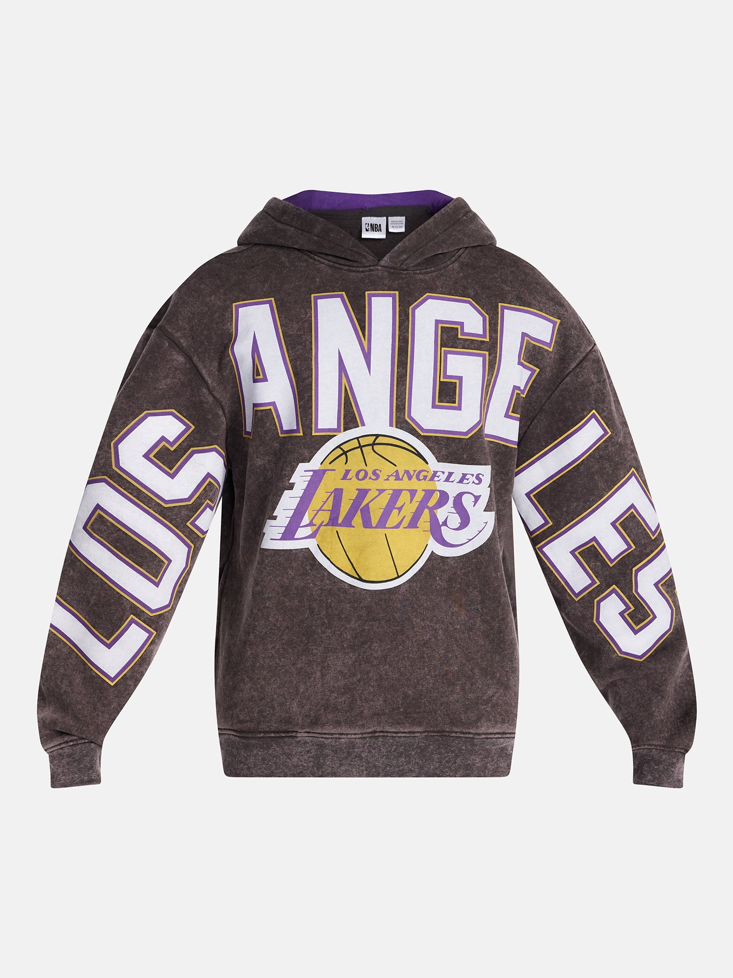NBA, Men's & Big Men's Oversized Graphic Hoodie, Los Angeles Lakers, Sizes XS–3XL