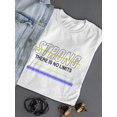 thumbnail image 3 of Strong, There Is No Limits Shaped T-Shirt Women -Image by Shutterstock, Female Medium, 3 of 4