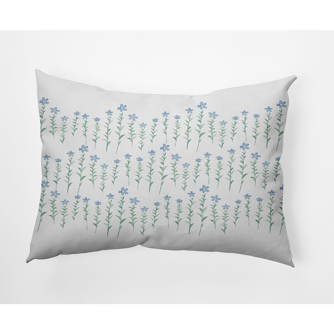 Simply Daisy Periwinkle Stripe Outdoor Pillow, Orange/White, 16 in x 16 in