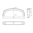 thumbnail image 2 of Richelieu BP78596180 3-3/4" Center To Center Handle Cabinet Pull From The Expression, 2 of 2