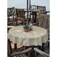 thumbnail image 2 of Outdoor Tablecloths with Umbrella Hole & Zipper, Green Brown Wildflowers Round Tablecloth 54 Inch, Modern Floral Butterfly Plant Waterproof Table Cloth, Patio/Pool/Picnic Table Covers, 2 of 8