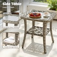 thumbnail image 6 of Toject 8 Pieces Patio Furniture Set, All Weather Wicker Patio Conversation Set with Swivel Chairs, Outdoor Furniture with Ottoman for Garden, Beige, 6 of 13
