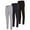 Pack H, variant on Womens Running Workout Fleece Joggers Sweatpants with Pockets and Ealstic Cuff, Pack of 3 Up to XXL