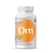 Om Mushrooms Superfood, Master Blend Mushroom Capsules, Supplement for Immune Health, Gut Support, Stress Relief, Focus & Vitality, 84ct