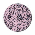 thumbnail image 1 of Abstract Art Mouse Pad for Computers, Animals Motifs Geometric Leopard Skin Pattern in Chaotic Style on Pinkish, Round Non-Slip Thick Rubber Modern Gaming Mousepad, 8" Round, Multicolor, by Ambesonne, 1 of 2