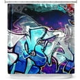 thumbnail image 1 of Shower Curtains 70" x 84" from DiaNoche Designs by Martin Taylor - Graffiti 11, 1 of 1