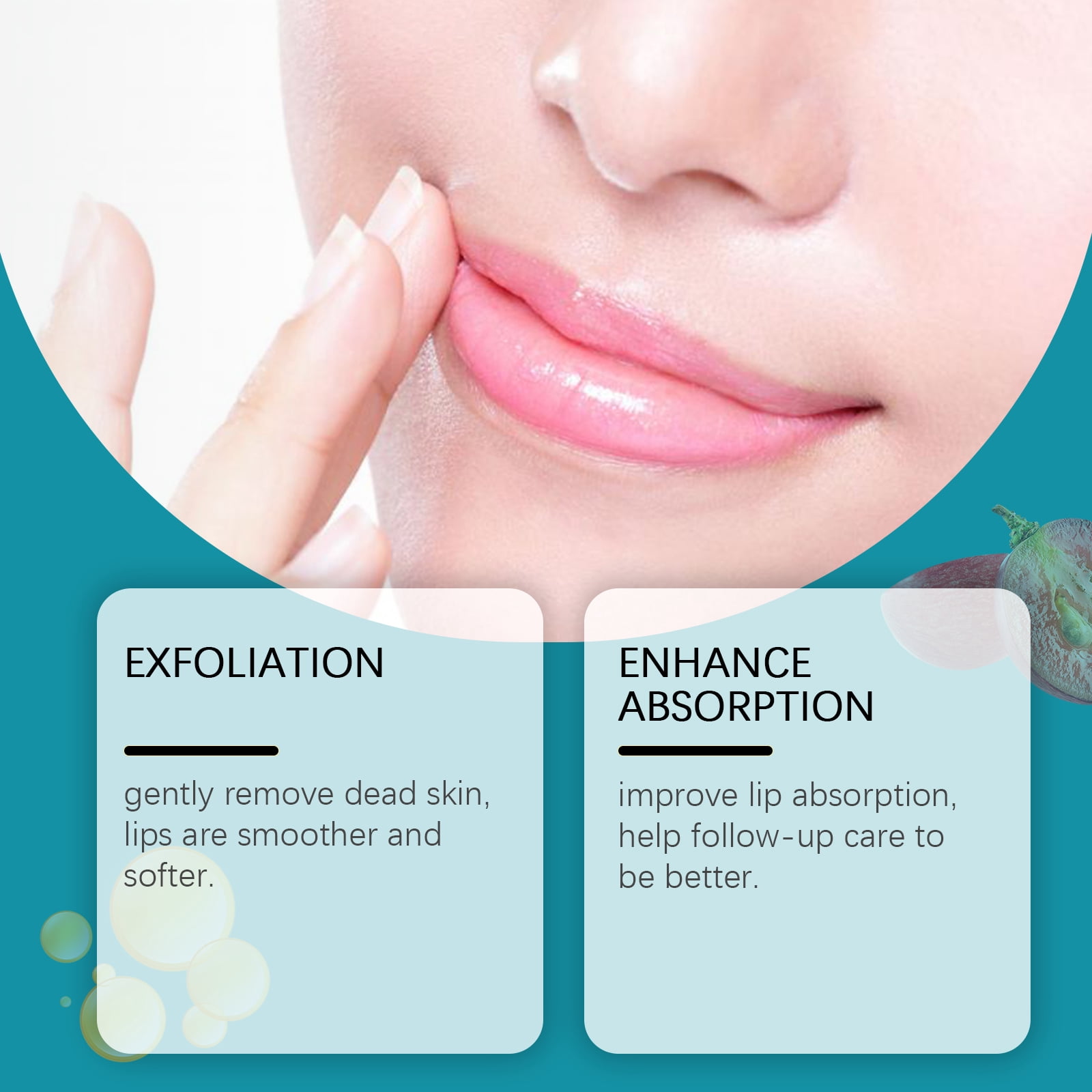 Alvantor Moisturizing Lip Oil with Hyaluronic Acid for Dry Lips, Glassy Shine Daily Care, 0.08fl.oz