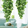 thumbnail image 5 of Taotanxi 2PCS Artificial Hanging Plants - No Basket Faux Greenery for Indoor Outdoor Wall Decor - UV Resistant Vine Garland, 5 of 7