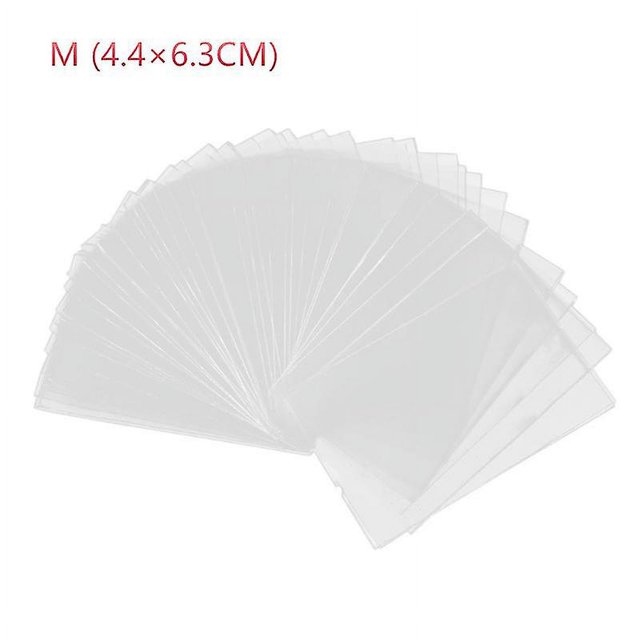 4.4x6.3CM 100x Protector de cartas de póquer fundas para tarjetas Pp 2,6x3,58 pulgadas estuche para cartas de póquer para juegos de mesa