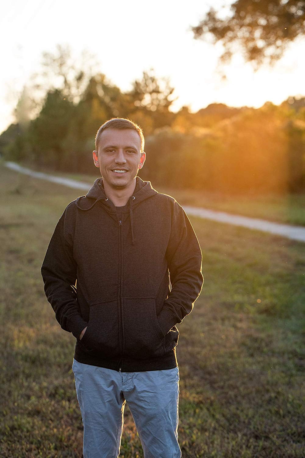 Men's Heavyweight Full Zip up Hoodie | Fleece Jacket | Warm Zipper Casual Sweatshirt with Hood
