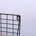 thumbnail image 4 of OULII baskets for shelves Wall Hanging Basket Black Minimalism Home 1Set, 4 of 5