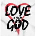 thumbnail image 2 of Love is From God Heart Christian Hoodie Sweatshirt Women Brisco Brands S, 2 of 4