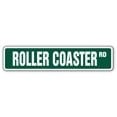 thumbnail image 1 of ROLLER COASTER Signe de Rue Parcs d'Attractions Fanatique Montagne Magique Indoor/Outdoor 24" Signe en Plastique Large, 1 of 1