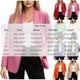 thumbnail image 3 of CHGBMOK Plus Size Blazers for Women Business Casual Long Sleeve Suit Jacket Lapel Open Front Work Blazer with Pocket, 3 of 6