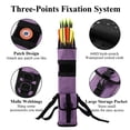 thumbnail image 4 of YXMEIGUO Archery Arrow Quiver Holder, Adjustable Arrow Backpack Bag Holder Side Hip Arrows Bag for Compound Recurve Bow Practice Target Hunting, Purple, 4 of 6