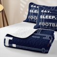 thumbnail image 4 of Erosebridal Rugby Football Sport Theme Bed Spread Queen,American Ball Games Queen Coverlet Set For Kids Boys,3pcs, 4 of 7