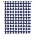 thumbnail image 2 of Blue Plaid Sheer Curtains 54" Long, Modern Minimalist Geometric Gingham Checkered Light Filering Curtains, Breathable Simi Curtain Privacy Drapes for Kitchen Bathroom Nursery Small Window Treatment, 2 of 9