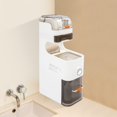 thumbnail image 3 of Storage Cabinet Slim Bathroom Storage Cabinet Movable Bathroom Storage Organizer, 3 of 20