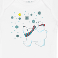 thumbnail image 4 of Inktastic Christmas Polar Bear and Cub with a star Boys or Girls Baby Bodysuit, 4 of 5