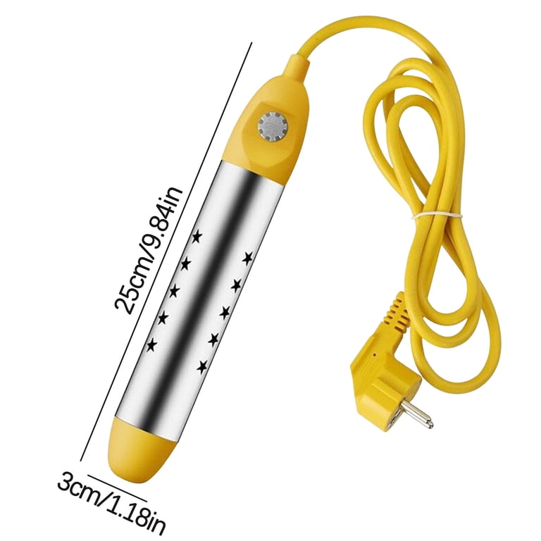 Immersion Water Heater – 1500W/2000W Portable Pool Heater With Thermostat, Auto Shutoff, Stainless Steel Guard – Heats 5 Gallons In Minutes
