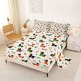 thumbnail image 2 of Homewish Cute Dachshund Queen Sheets,Cartoon Dog Bone Queen Sheet Sets,White,4pcs,1 Flat Sheet, 1 Fitted Sheet and 2 Pillowcases, 2 of 6