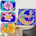 thumbnail image 3 of Cuadros Decorativos 5D DIY diamante pintura mariposa animal forma especial parcial arte (GT113) Likrtyny embutido en tela, 3 of 6