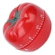 thumbnail image 4 of Temporizador mecánico de cuerda con forma de tomate para salón de belleza casero, temporizador de cuenta regresiva giratorio., 4 of 14