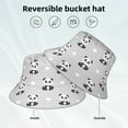 thumbnail image 2 of Bingfone Panda Bear Bucket Hat for Men Women,Packable Reversible Printed Sun Hats,Fisherman Outdoor Travel Hiking Beach Caps, 2 of 7
