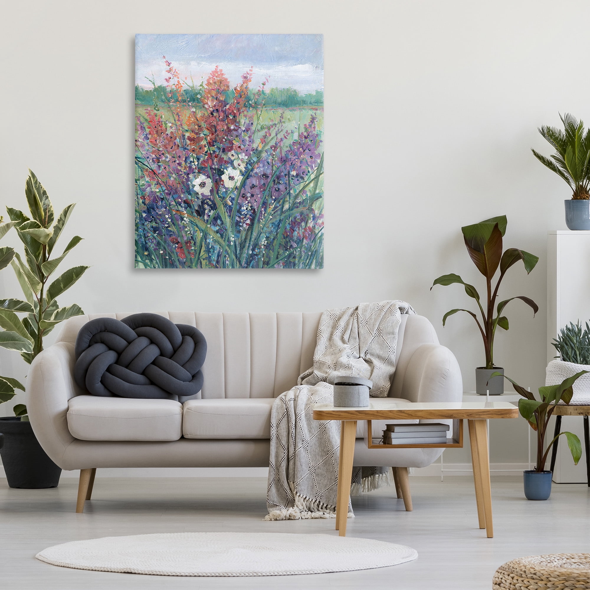 Stupell Industries Spring Meadow Florals Botanical & Floral Painting Gallery Wrapped Canvas Art Print Wall Art, 36 x 48