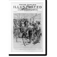 thumbnail image 2 of Historic Framed Print, The labor troubles at Homestead, Pa. - Attack of the strikers and their sympathizers on the surrendered Pinkerton men.drawn by Miss G.A. Davis, from a sketch, 17-7/8" x 21-7/8", 2 of 9