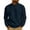 Navy#01, variant on Yteetum Waffle Long Sleeve Shirts for Men Oversized Crewneck Quarter Button Down Henleys Shirts Pullover Tops Mens Casual Sold Round Neck 1/4 Button Regular Fits Gym Golf Shirt Big and Tall Tee Shirt