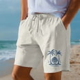 thumbnail image 3 of CHENge Big Men's Swim Trunks Breathable Solid Color Quick Dry 4th Of July Swim Trunks with Pockets Anti-Chafe Fishing Shorts for Men, 3 of 5