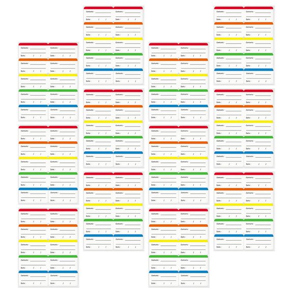 unbranded  300 Pcs Food Expiration Date Stickers Dissolvable Storage Labels