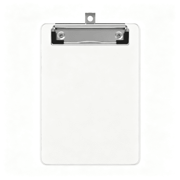 Dvjoy Mini Clipboard, 5 x 7 Plastic Small Clear Clip Board | Low Profile Clip, Memo Size for Classroom, Teacher, Students, School & Office Supplies mini clipboard
