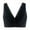 Black, variant on Women's Front-snap-off Underwire Bra Wide Shoulder Straps Vest-style Oversized Bra