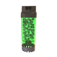 thumbnail image 1 of SHOWERORO Fish Tank Accessory 600 Aquarium Air Pump Plastic Light Green for Air Bubble Generation 1Pack, 1 of 8