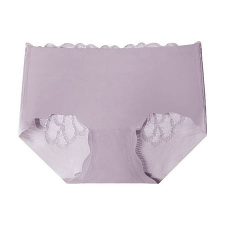 

Dtydtpe underwear women Women s Fashion High Waist Breathable Underpants Panties Purple