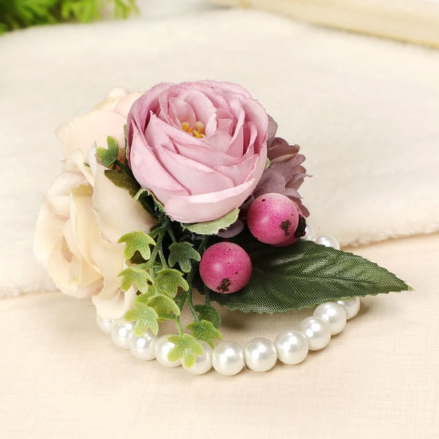 Daisyyozoid Wholesale Fleur de Poignet Extensible Mariage Bal Fête Rentrée Scolaire Fleur de Main