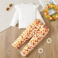 thumbnail image 4 of RTKFRFLM Girls Outfits Set Toddler Winter Clothes Long Sleeve Top And Pants Comfy Casual Playwear With Giraffe Print Design For Daily Wear Clothing Sets,Size 4-5 Years, 4 of 7
