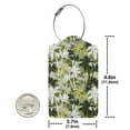 thumbnail image 2 of Rocae Hawaii Palms for Leather Luggage Baggage Tags ID Label Privacy Cover ID Label with Stainless Steel Loop and Address Card, 2 of 5