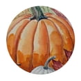 thumbnail image 4 of HAOXIT Fall Watercolor Pumpkins Thanksgiving Halloween Recipe Harvest Round Tablecloth Dining Wipeable Table Cloth Cover for Holiday Home Picnic Party Wedding Buffet Parties Camping 42-46, 4 of 8