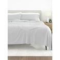thumbnail image 5 of 4-Piece Gray Honeycomb Print Microfiber Bed Sheets Set for Queen Size Bedding by Comfort Canopy, 5 of 10