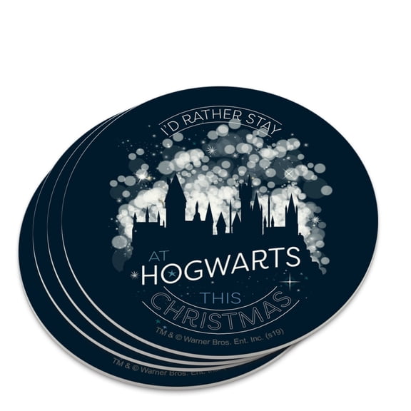 Harry Potter Hogwarts for Christmas Novelty Coaster Set
