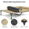 thumbnail image 5 of Cooling Elevated Dog Bed Add Removable Waterproof Bolster Cushion Mat, Raised Pet Cot with Breathable Teslin Mesh, No-Slip Feet, Dog Couch Bed for Indoor Outdoor, 42x30inches, Beige, CWC2331B, 5 of 14