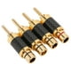 thumbnail image 3 of Conector 4 Piezas Conector Banana Latón Chapado En Oro Conector De Conectores Banana De Fibra De Carbono Negro Para Diámetro De Cable De 7,5 Mm, 3 of 7