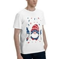 thumbnail image 2 of Bingfone Three Gnome Independence Day Men'S Loose Fit Short-Sleeve Pocket T-Shirt, 2 of 7