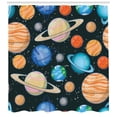 thumbnail image 3 of Ambesonne Galaxy Shower Curtain, Galaxy Space Art Solar, 69"Wx75"L, Multicolor, 3 of 3